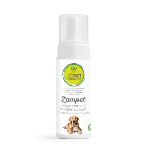 ZAMPET - Mousse detergente specifica zampe 150 ml - LACOVET pet beauty&care